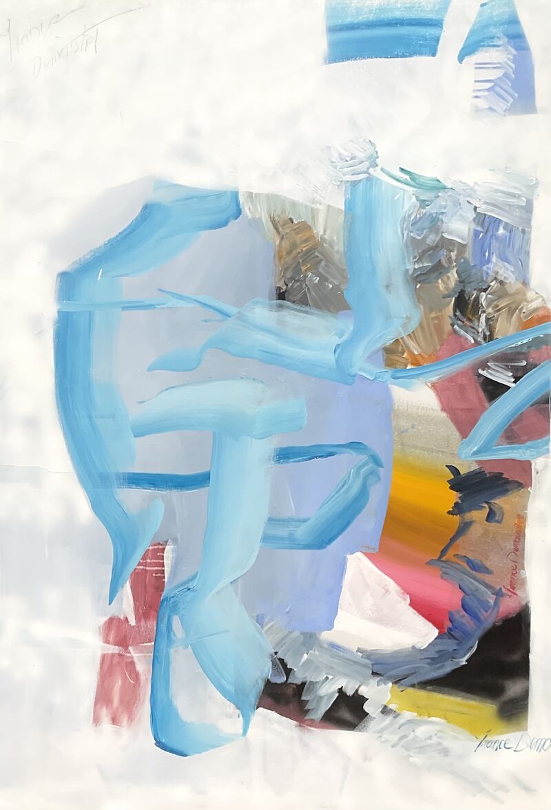 Le beau bleu - a Paintings by Demoustier